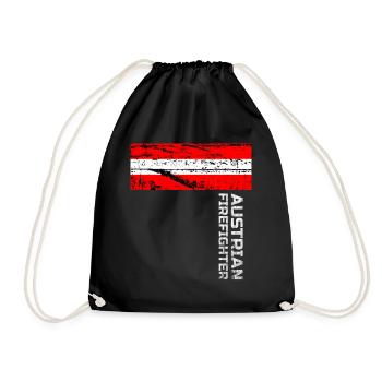Austrian Firefighter ONE - Turnbeutel - Schwarz - Vorne