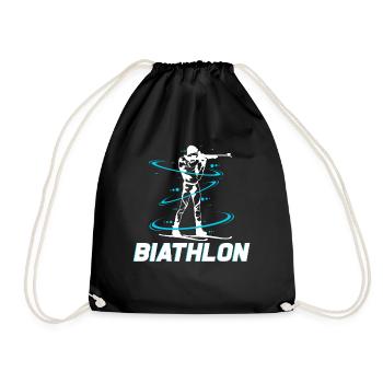 Biathlon - Turnbeutel - Schwarz - Vorne