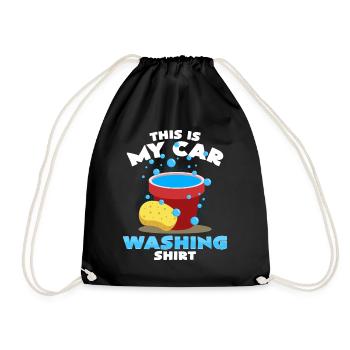 Ceci est mon lavage de voiture T-shirt lavage de voiture - Sac de sport léger - noir - Devant