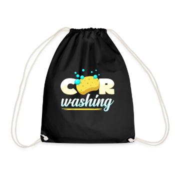 Detailing Detailer Car Washing Vehicle Care - Drawstring Bag - black - Front