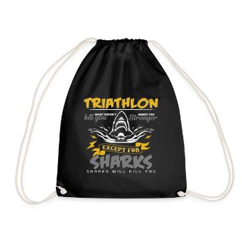Triathlon - Turnbeutel - Schwarz - Vorne