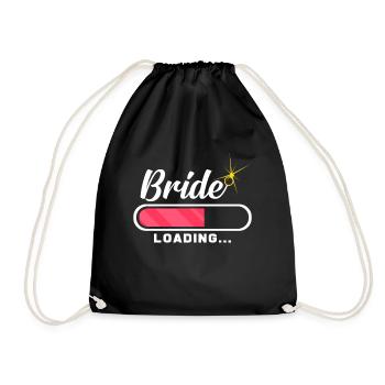 wedding - Drawstring Bag - black - Front