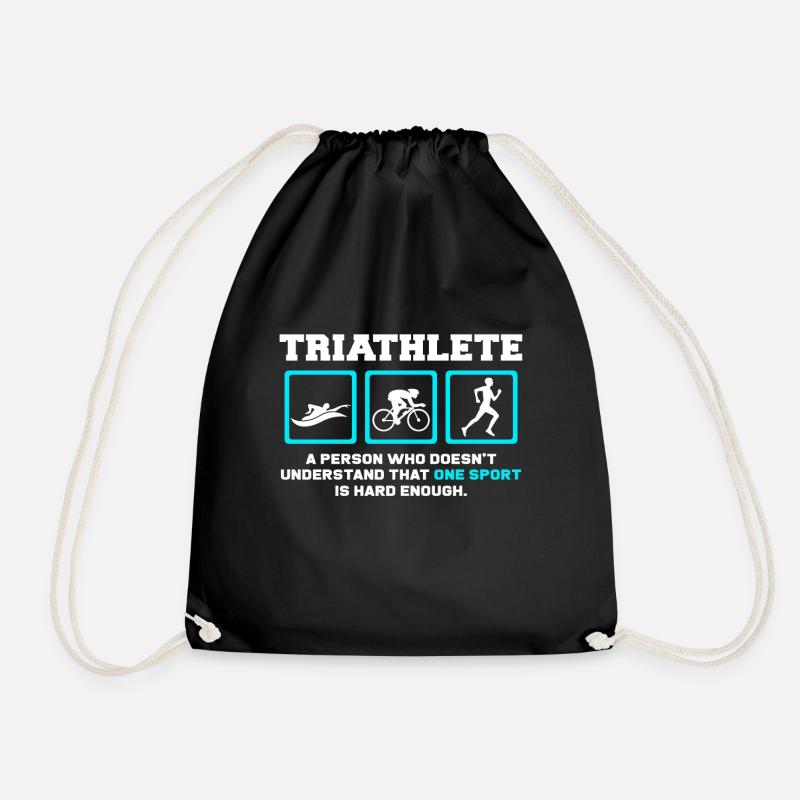 Triathlet - Turnbeutel - Schwarz