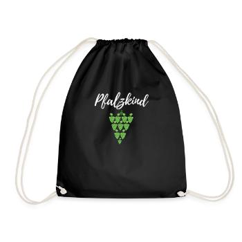Pfalzkind - T-Shirt Geschenk für die Pfalz - Turnbeutel - Schwarz - Vorne