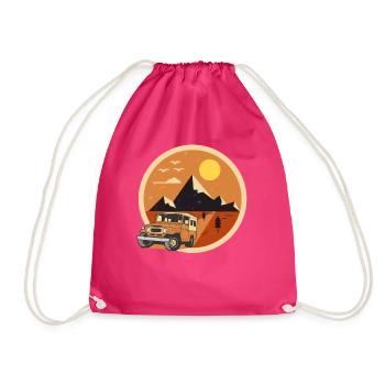 Safari Adventure Jeep - Sac de sport léger - fuchsia - Devant