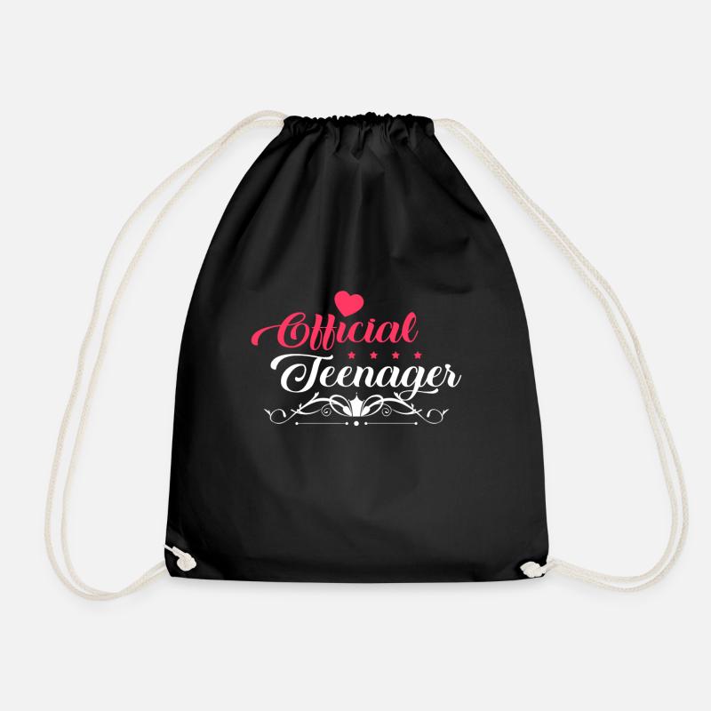 Teenager - Drawstring Bag - black