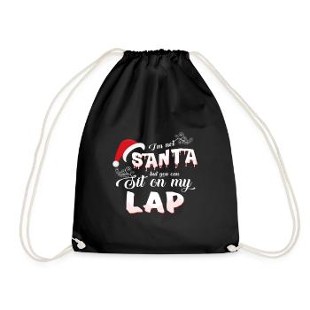 Santa - Turnbeutel - Schwarz - Vorne