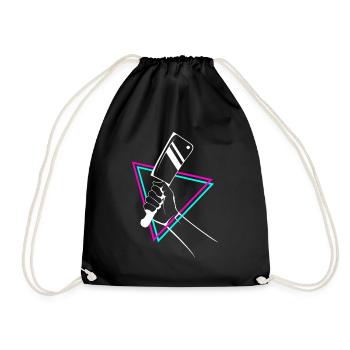 couteau de boucher - Sac de sport léger - noir - Devant
