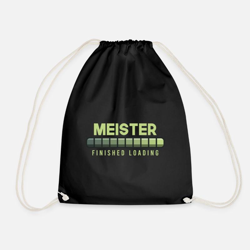 Master loading beam - Drawstring Bag - black