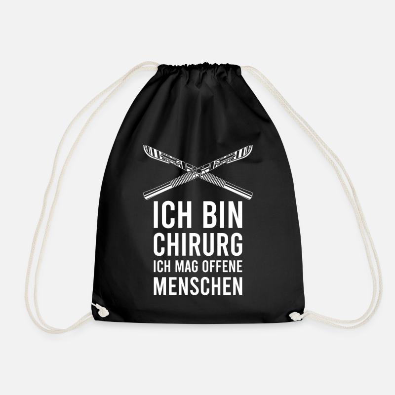 Ich bin Chirurg - Turnbeutel - Schwarz