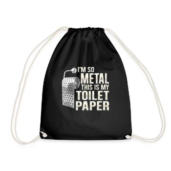 Metal Music Heavy Metal Black Metal Death Metal - Turnbeutel - Schwarz - Vorne