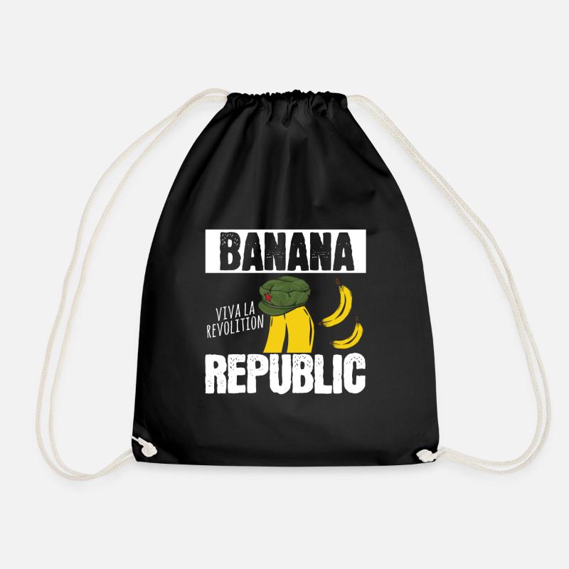 Banane - Turnbeutel - Schwarz