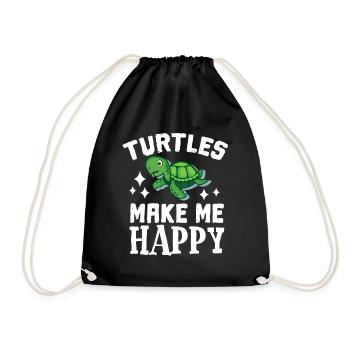 Tortue - Sac de sport léger - noir - Devant