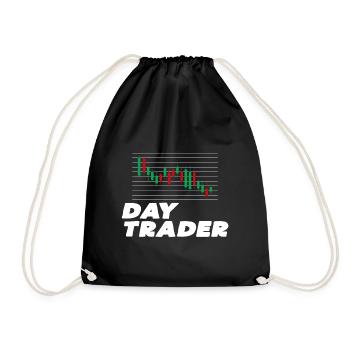 Day Trader - Turnbeutel - Schwarz - Vorne