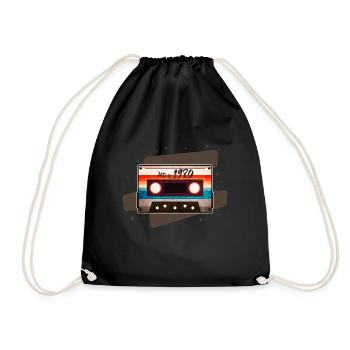 Cassette 1980 - Drawstring Bag - black - Front