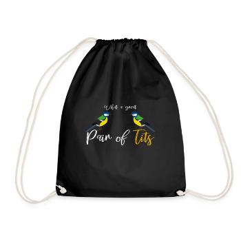 Des oiseaux - Sac de sport léger - noir - Devant