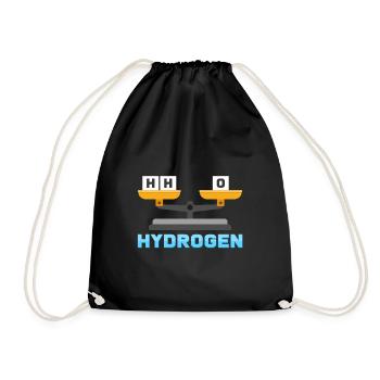 Hydrogen oxygen water - Drawstring Bag - black - Front