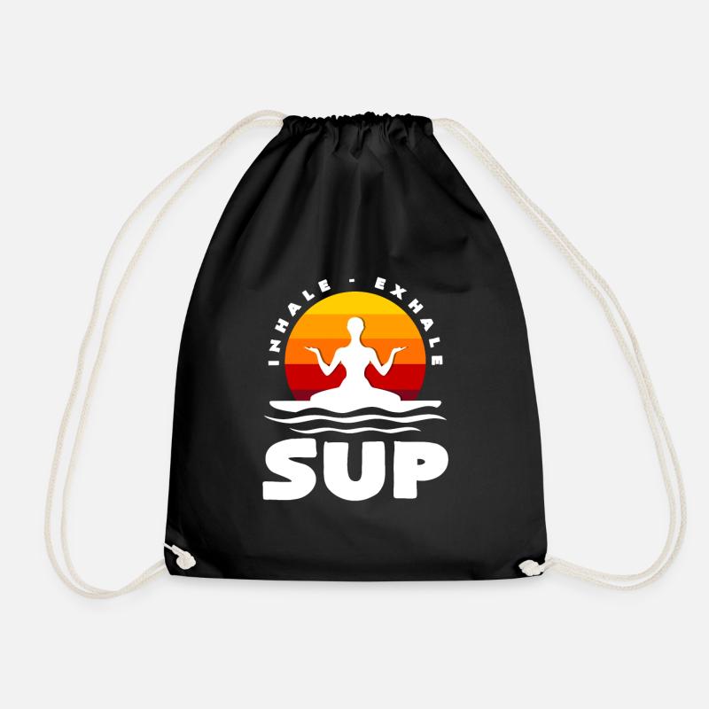 SUP YOGA - Turnbeutel - Schwarz
