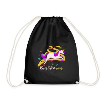 Licorne de bloc - Sac de sport léger - noir - Devant