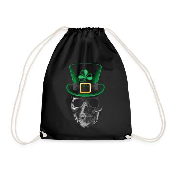 Crâne de Saint Patrick - Sac de sport léger - noir - Devant