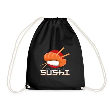 Sushi - Turnbeutel - Schwarz - Vorne