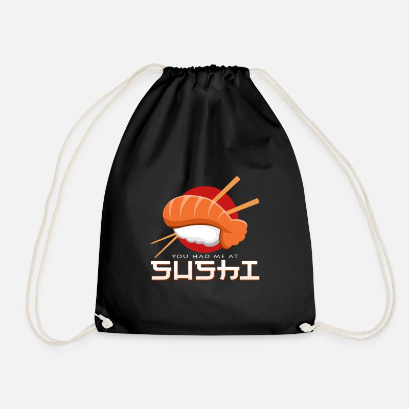 Sushi - Turnbeutel - Schwarz