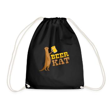 Bière suricate - Sac de sport léger - noir - Devant