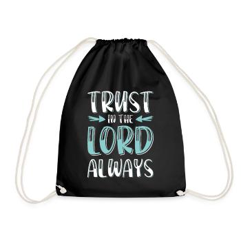 Bible Bible Verse Faith - Drawstring Bag - black - Front