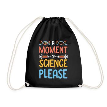 Science science dna - Drawstring Bag - black - Front