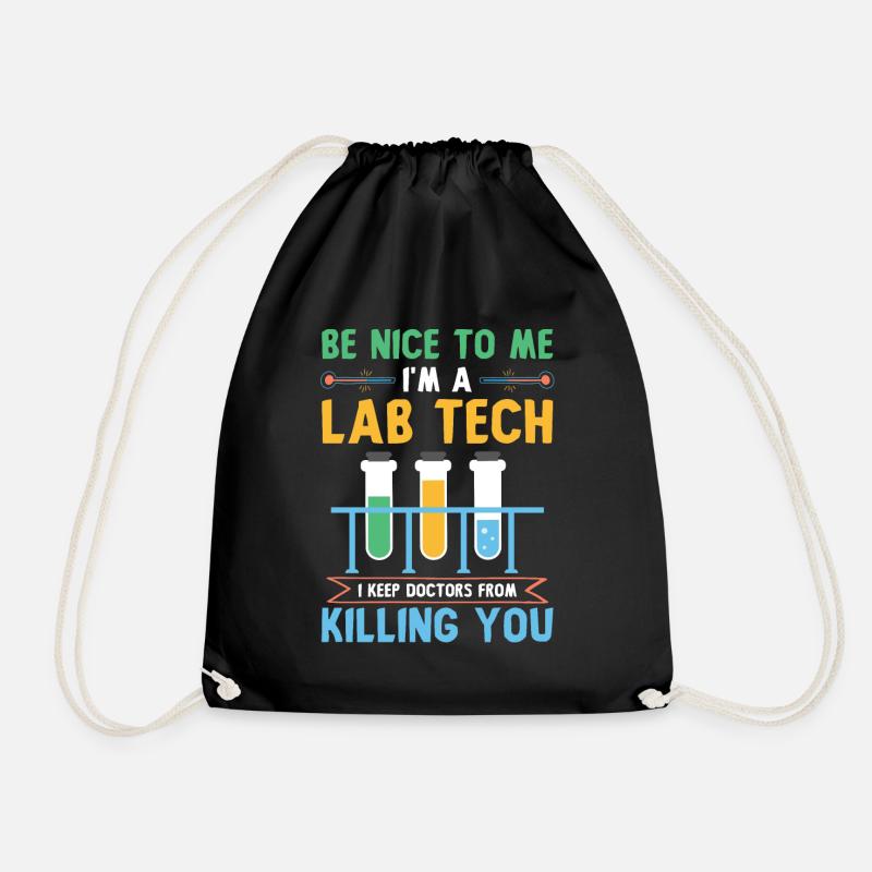 Wissenschaft labor Science Spruch - Turnbeutel - Schwarz