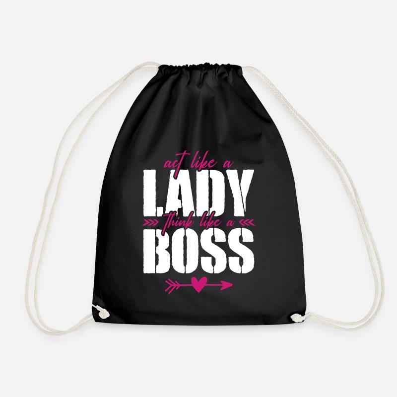 Frauenrechte Lady Boss Chefin - Turnbeutel - Schwarz