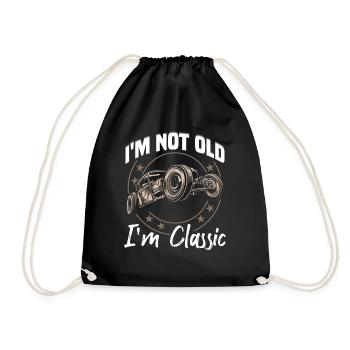 I'm not old, I'm classic - Drawstring Bag - black - Front