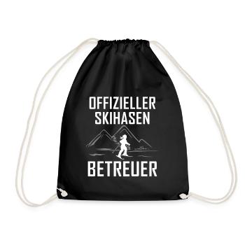 Skihasen Betreuer - (SK) - Turnbeutel - Schwarz - Vorne