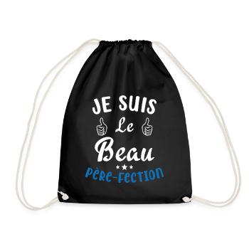 Je suis Le Beau Père-Fection - Sac de sport léger - noir - Devant