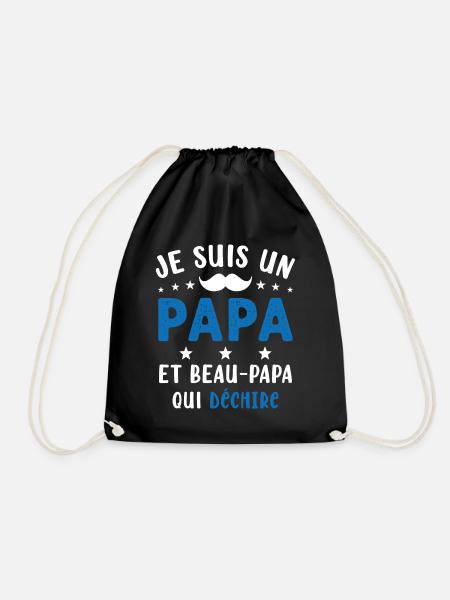 je suis un Papa et un Beau-Papa qui déchire - Sac de sport léger - noir