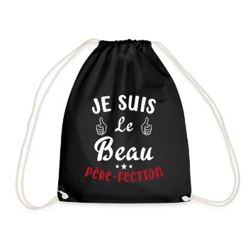 Je suis Le Beau Père Fection Humour Beau Père - Sac de sport léger - noir - Devant