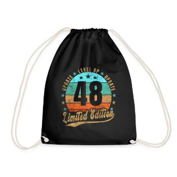 Mise à jour Niveau supérieur 48 ans Édition Limitée Rétro - Sac de sport léger - noir - Devant