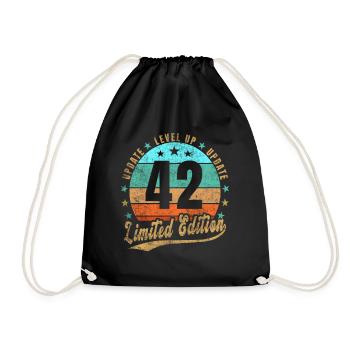 Mise à jour Level Up 42 Ans Édition Limitée Rétro - Sac de sport léger - noir - Devant