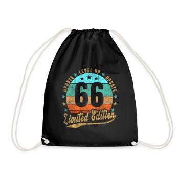 Update Level Up 66 Years Limited Edition Retro - Drawstring Bag - black - Front