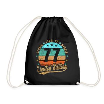 Mise à jour Level Up 77 ans Édition Limitée Rétro - Sac de sport léger - noir - Devant