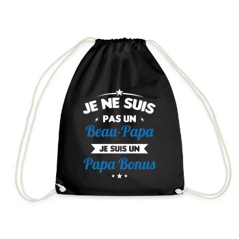 Je ne suis pas un beau-papa je suis un papa bonus - Sac de sport léger - noir - Devant