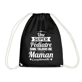 Pédiatre Future Maman Cadeau Annonce Mère - Sac de sport léger - noir - Devant