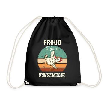 Fier d’être un agriculteur Bauer Humor Landwirt - Sac de sport léger - noir - Devant