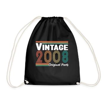 Vintage 2008 Original Parts Cadeau Anniversaire - Sac de sport léger - noir - Devant