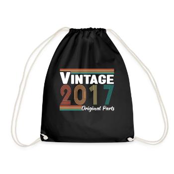 Vintage 2017 Original Parts Cadeau Anniversaire - Sac de sport léger - noir - Devant