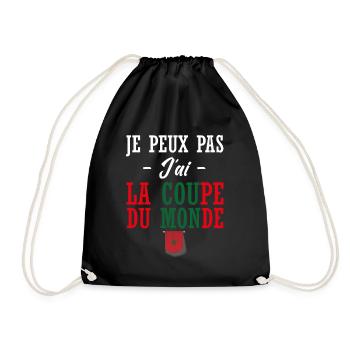 supporter de Maroc foot - Sac de sport léger - noir - Devant