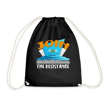 Rejoignez la résistance ! - Sac de sport léger - noir - Devant