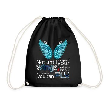 Pas avant d’avoir déployé vos ailes... - Sac de sport léger - noir - Devant
