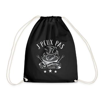 Je peux pas j'ai Barbecue, le roi du barbecue - Sac de sport léger - noir - Devant