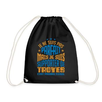 Cadeau Supporter de Troyes Foot - Sac de sport léger - noir - Devant
